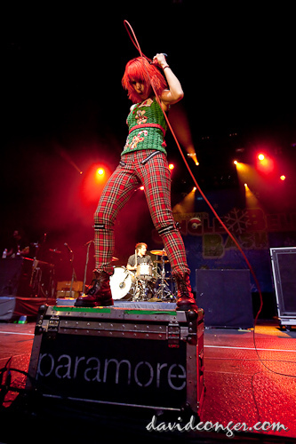 Paramore at Jingle Bell Bash 2010