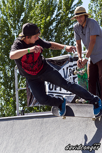 Skateboarding at Vans Warped Tour 2011