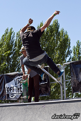 Skateboarding at Vans Warped Tour 2011