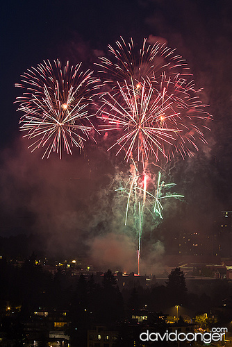 Fireworks at the Symetra Bellevue Family 4th
