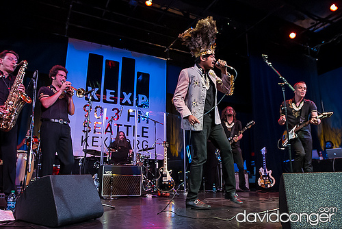 King Khan and The Shrines on the KEXP Stage