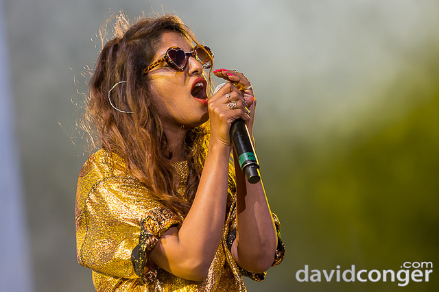 M.I.A. performs