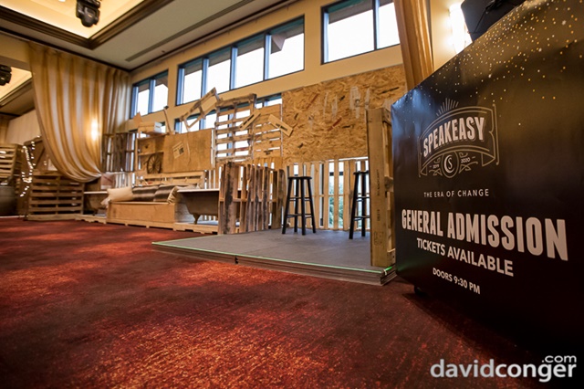 Setup for Speakeasy NYE